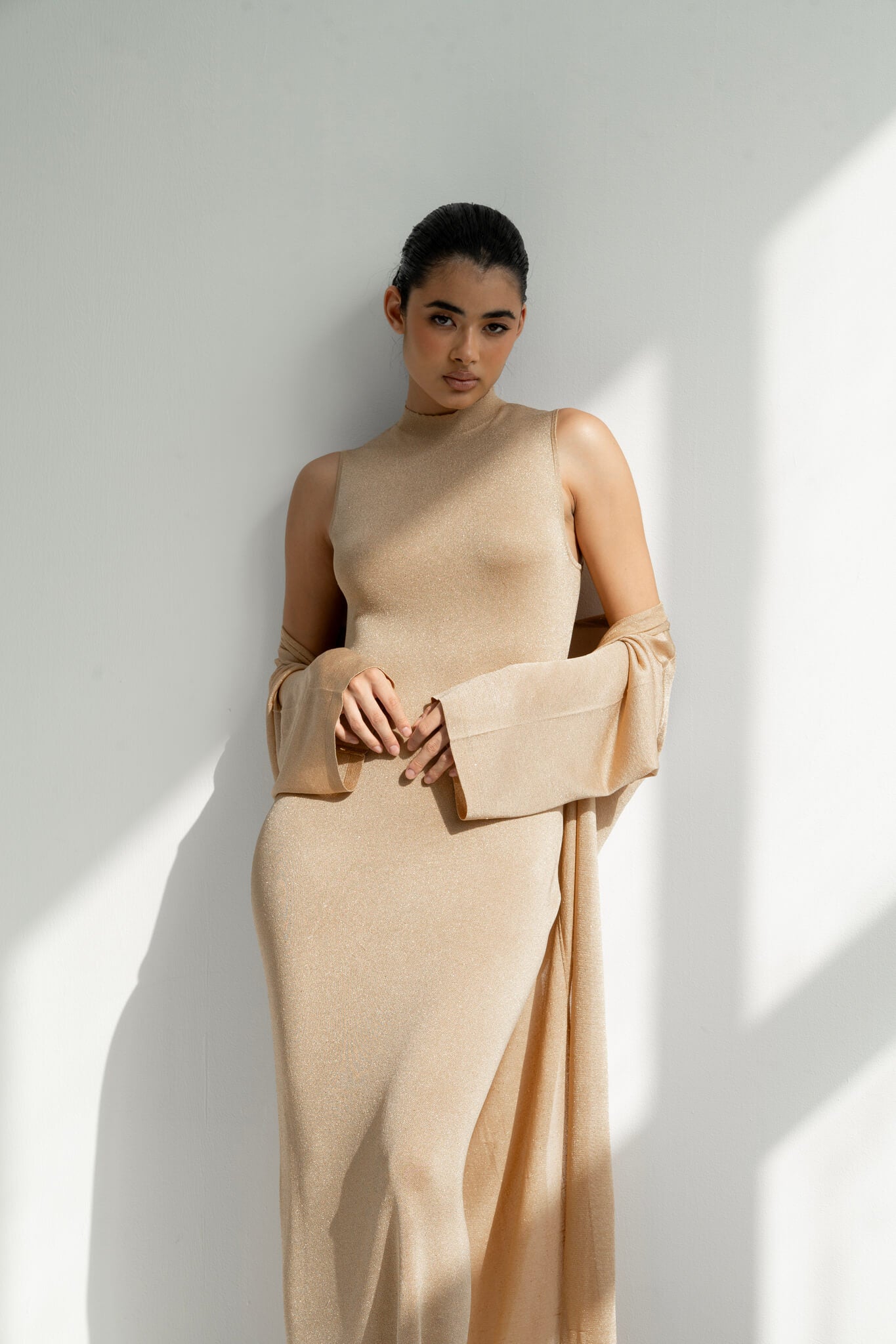 Sevin Dress Set in Viscose knit with Lurex