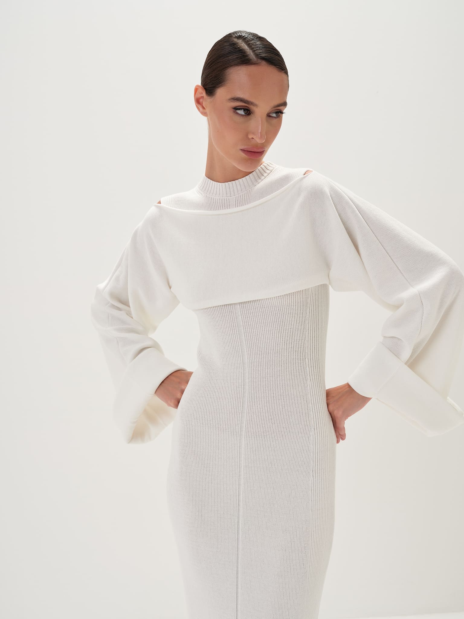 Seraphina Elegant Knit Dress - Premium Soft Knit Fabric with Refined Silhouette and Graceful Movement for Polished Everyday Styling - NRA Seraphina Elegant Knit Dress - Premium Soft Knit Fabric with Refined Silhouette and Graceful Movement for Polished Everyday Styling - NRA