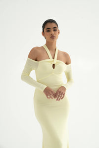 Laurie Cut-Out Halter Dress