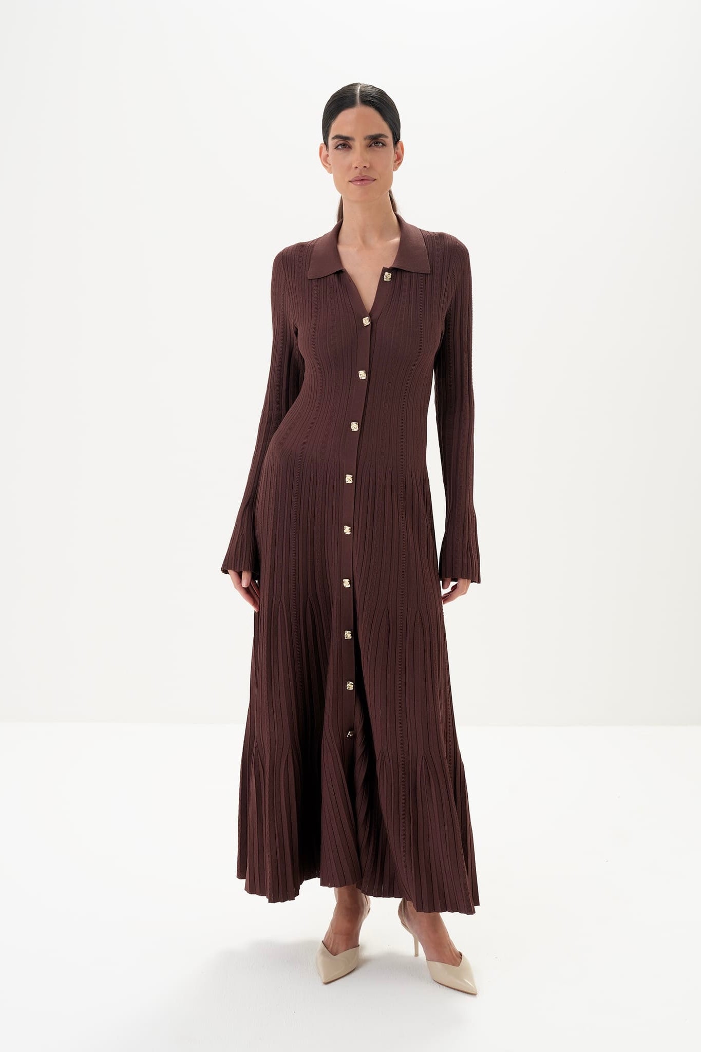 Aurelie Knit Dress - Premium Soft Knit with Fluid Silhouette and Refined Profile for Effortless Everyday Styling - NRA Aurelie Knit Dress - Premium Soft Knit with Fluid Silhouette and Refined Profile for Effortless Everyday Styling - NRA