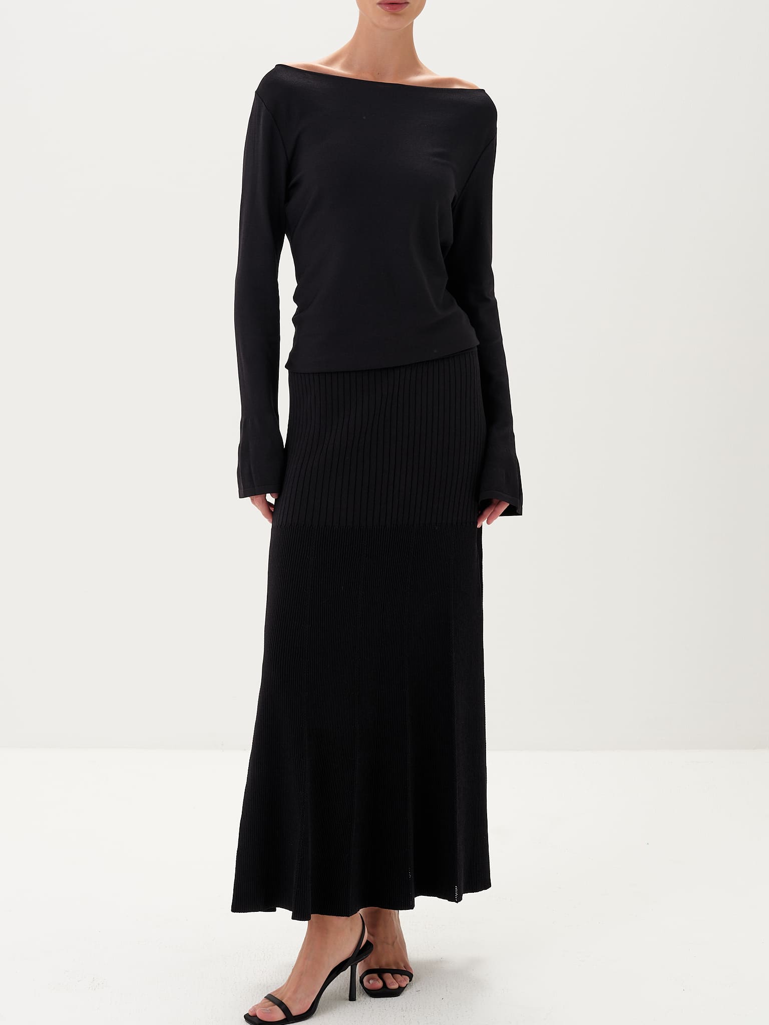 Paloma Matching Knit Outfit - Coordinated Top and Bottom with Stretch Knit Fabric - NRA Paloma Matching Knit Outfit - Coordinated Top and Bottom with Stretch Knit Fabric - NRA