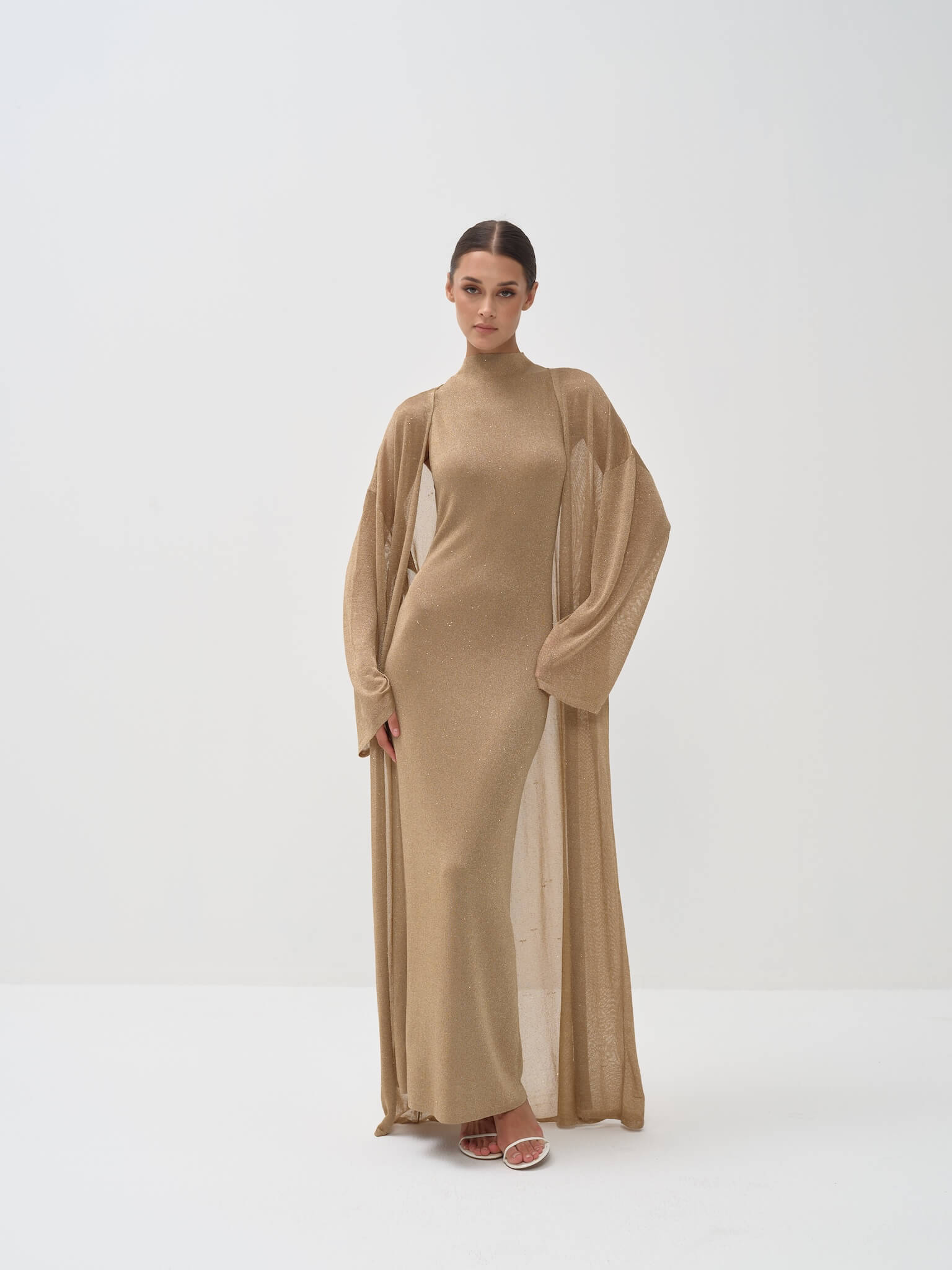 Sevin Dress Set in Viscose knit with Lurex
