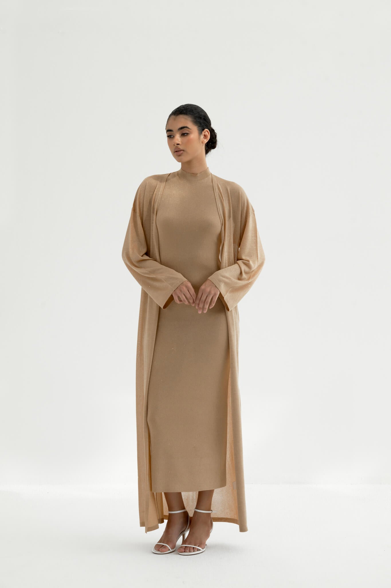 Sevin Dress Set in Viscose knit with Lurex