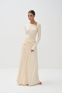 Ariana Draped Top & Maxi Skirt Set