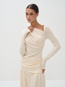 Ariana Draped Top & Maxi Skirt Set