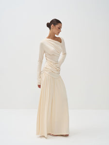 Ariana Draped Top & Maxi Skirt Set