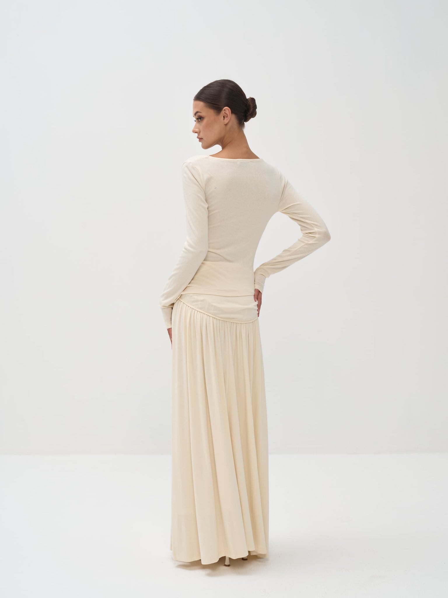 Ariana Draped Top & Maxi Skirt Set