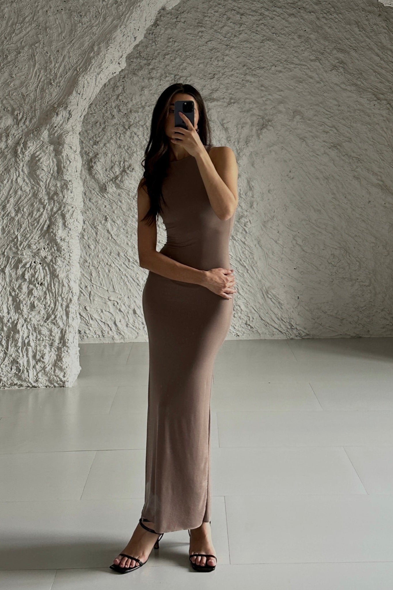Arya Elegant Sleeveless Dress - Fluid Silhouette with Refined Finish for Day to Evening Wear - NRA Arya Elegant Sleeveless Dress - Fluid Silhouette with Refined Finish for Day to Evening Wear - NRA