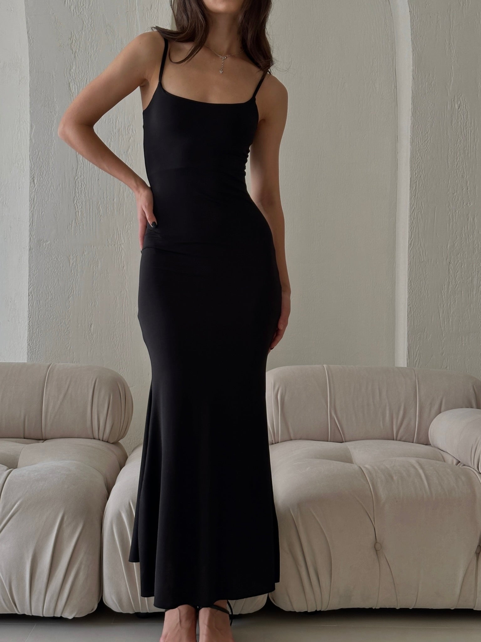 Etta Timeless Dress - Elegant Silhouette with Fluid Movement and Classic Appeal - NRA Etta Timeless Dress - Elegant Silhouette with Fluid Movement and Classic Appeal - NRA