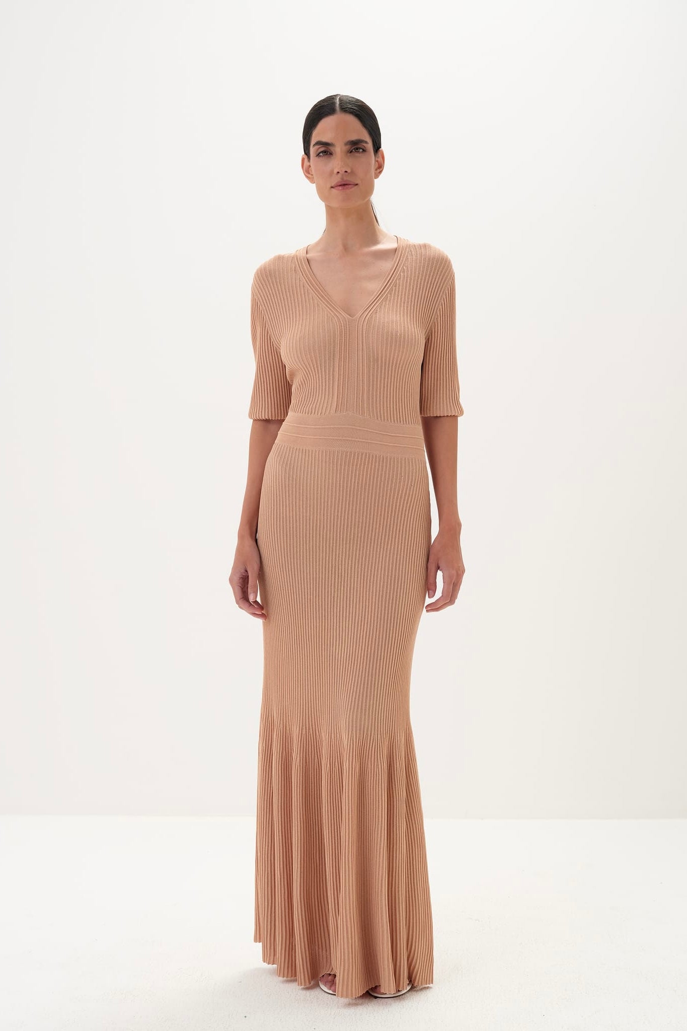 Celina Contemporary Knit Dress - Sleek Profile with Smooth Fabric and Relaxed Yet Polished Movement - NRA Celina Contemporary Knit Dress - Sleek Profile with Smooth Fabric and Relaxed Yet Polished Movement - NRA