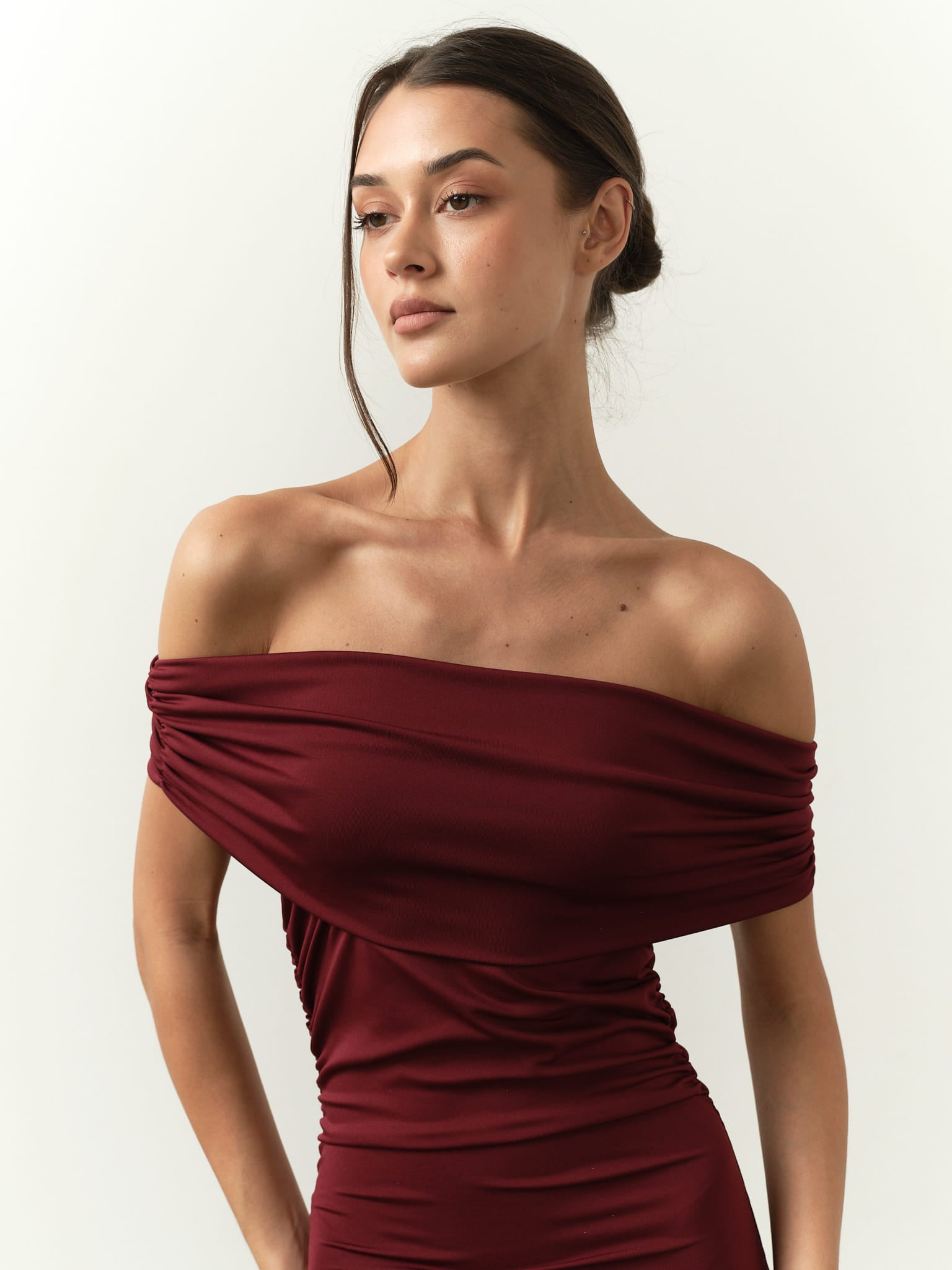 Scarlett Off-Shoulder Maxi Dress in Cotton NRA Scarlett Off-Shoulder Maxi Dress in Cotton NRA