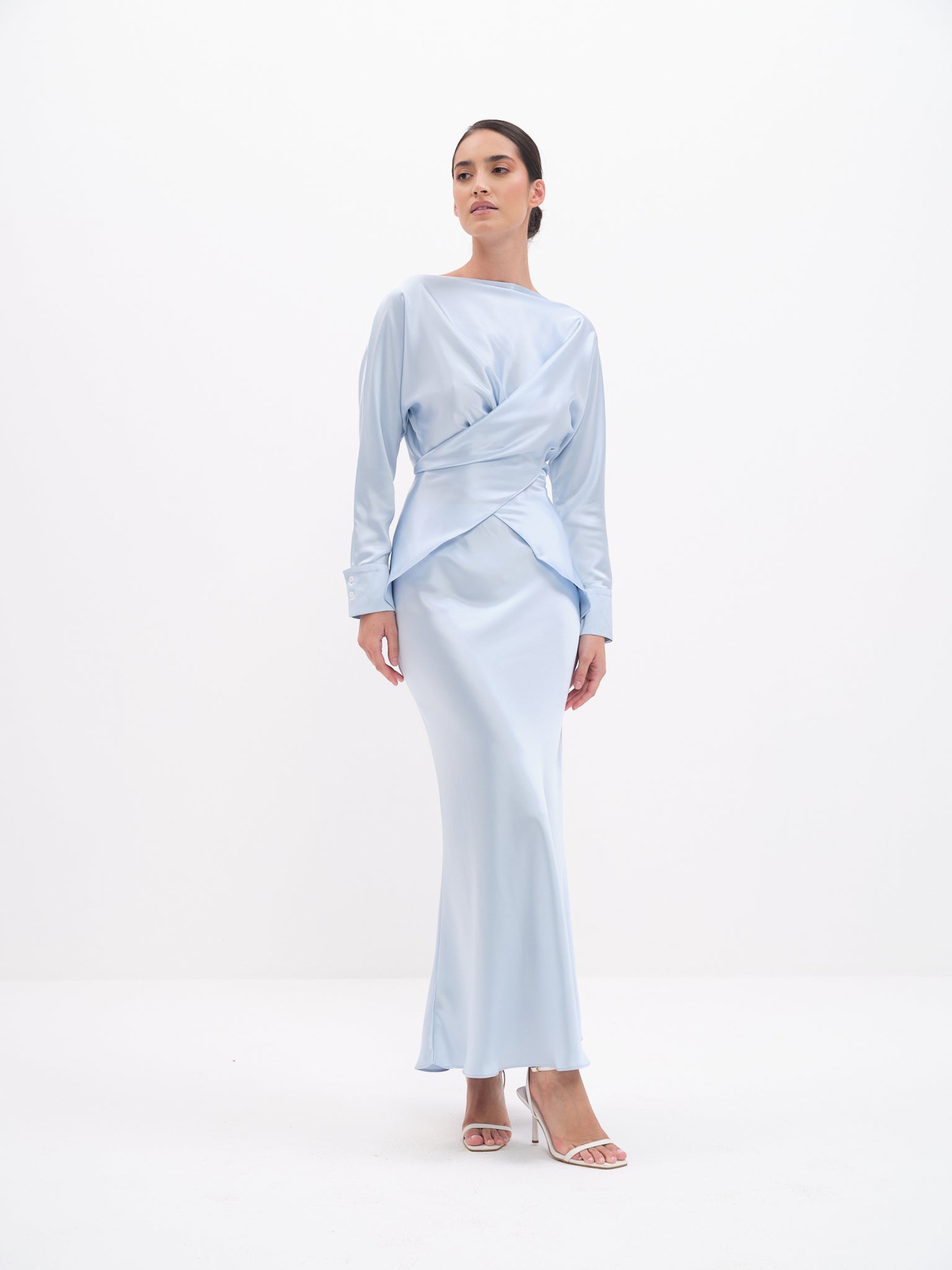 Tessa Satin Top & Skirt Set - Co-Ord Set | NÓRA
