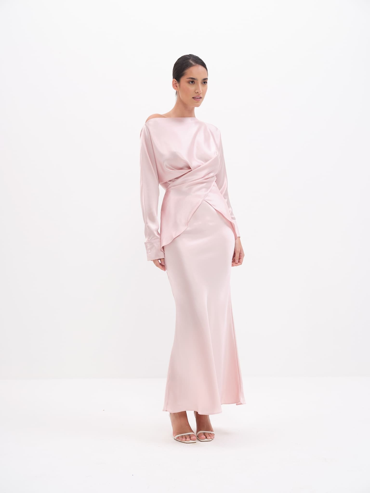 satin dress set Tessa Satin Top & Skirt Set - Co-Ord Set